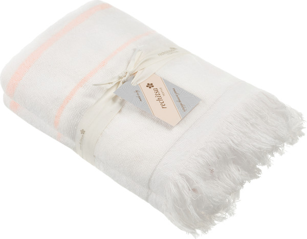 Изображение товара Полотенце Речицкий текстиль Лофт Махра 60х130 / 3с402.211к1 (фламинго/молоко)