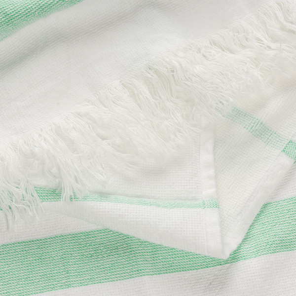 Изображение товара Полотенце Речицкий текстиль Джаз Махра 45х90 / 3с403.211к1 (изумрудный/молоко)