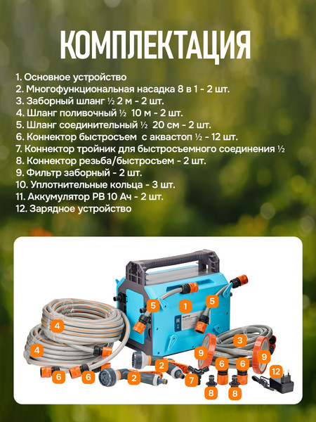 Изображение товара Опрыскиватель аккумуляторный GPT Super Storm 2