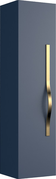 Изображение товара Шкаф-полупенал для ванной Lauter Навесной Eva (гранатовый полуматовый, ручка золото матовая сталь)