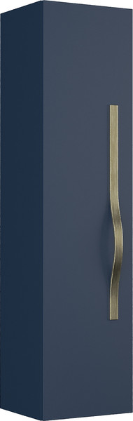 Изображение товара Шкаф-полупенал для ванной Lauter Навесной Eva (гранатовый полуматовый, ручка из матовой стали)