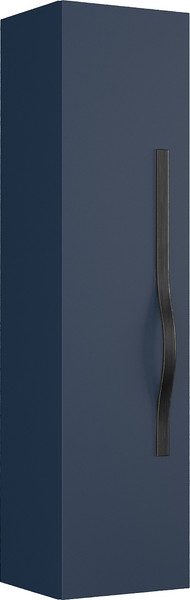 Изображение товара Шкаф-полупенал для ванной Lauter Навесной Eva (гранатовый полуматовый, ручка черная матовая сталь)