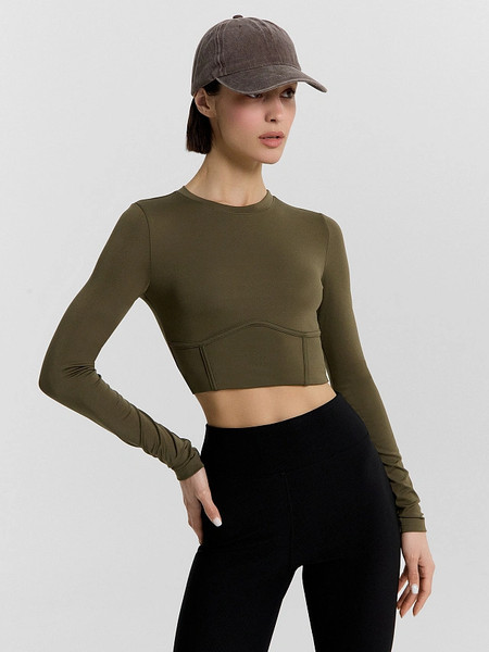 Изображение товара Топ спортивный Mark Formelle 302880 (р.164/170-92-98, оливковый)