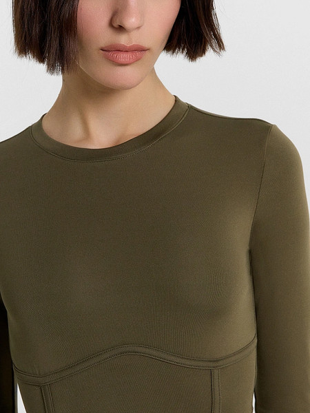 Изображение товара Топ спортивный Mark Formelle 302880 (р.164/170-92-98, оливковый)