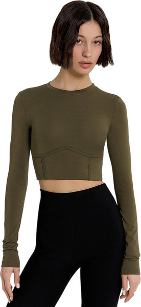 Изображение товара Топ спортивный Mark Formelle 302880 (р.164/170-92-98, оливковый)