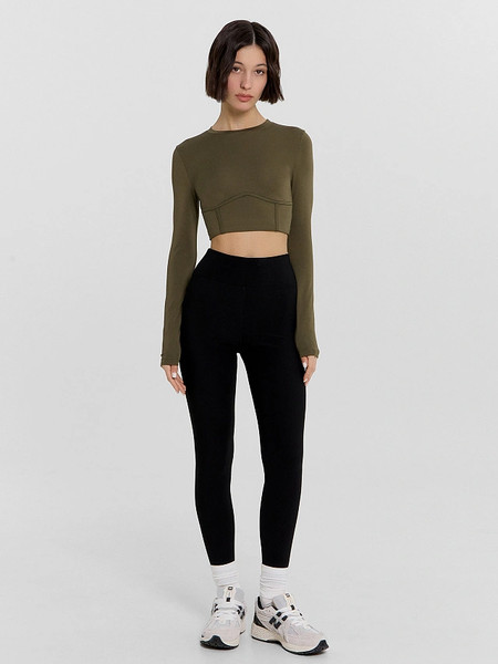 Изображение товара Топ спортивный Mark Formelle 302880 (р.164/170-96-102, оливковый)