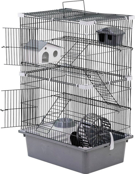 Изображение товара Клетка для грызунов ЕСО Рикки / 43112сер-черн