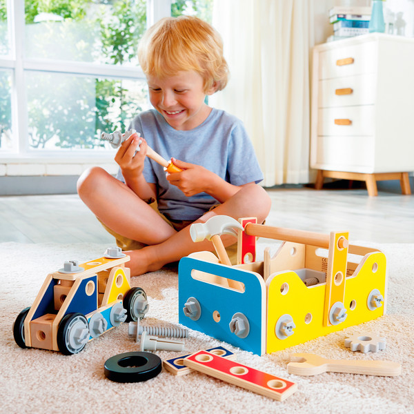 Изображение товара Конструктор Hape Мастерская Ящик для инструментов / E3220_HP