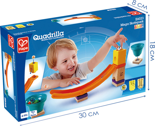 Изображение товара Элемент конструктора Hape Гонки Мега скейт парк / E6023_HP