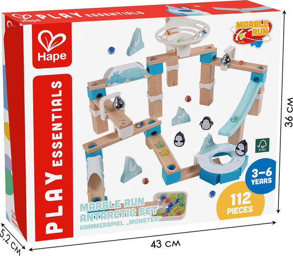 Изображение товара Конструктор кинетический Hape Гонки пингвины в Антарктиде / E1113_HP