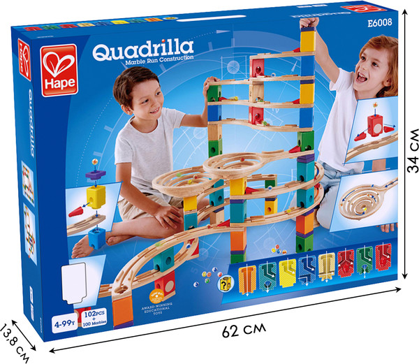 Изображение товара Конструктор кинетический Hape Гонки Циклон / E6008_HP