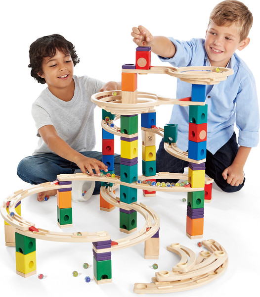 Изображение товара Конструктор кинетический Hape Гонки Циклон / E6008_HP