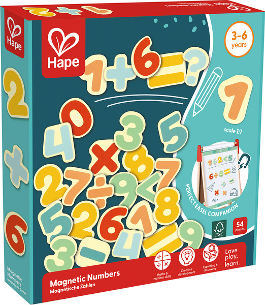 Изображение товара Развивающий игровой набор Hape Магнитные цифры Учимся считать / E2007_HP