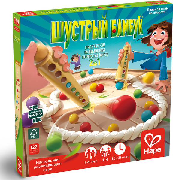 Изображение товара Развивающий игровой набор Hape Пора играть! Шустрый Бамбук / E4314_HP