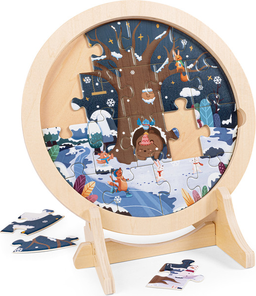 Изображение товара Развивающая игра Hape Умняша пазлы Времена Года / E1653_HP