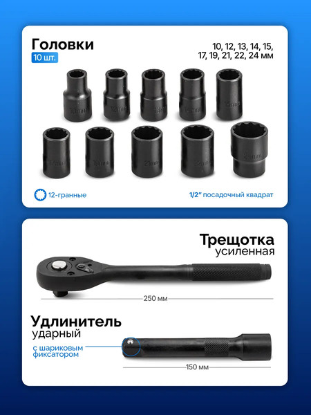 Изображение товара Универсальный набор инструментов Forsage F-4122-9 (64666)