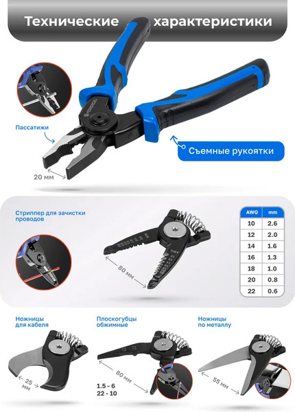 Изображение товара Плоскогубцы Forsage F-611200-6 (61777)