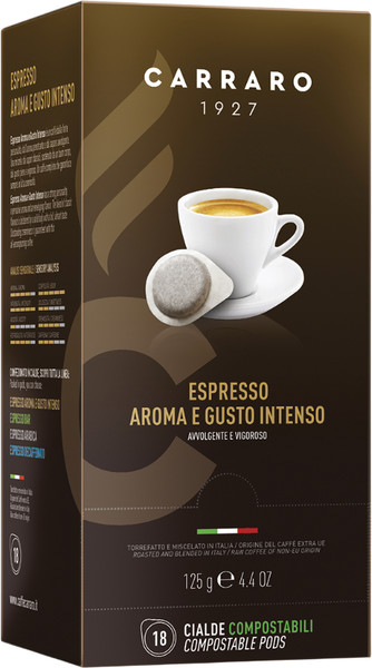 Изображение товара Кофе в чалдах Carraro Aroma E Gusto Intenso (18x7г)