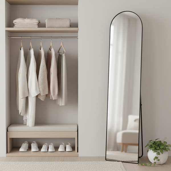 Изображение товара Зеркало Saniteco M-aluminum 160x40 (черный)