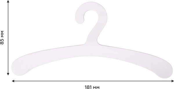 Изображение товара Аксессуар для куклы Leader Toys Набор плечиков для кукольной одежды / 71555 (5шт, белый)