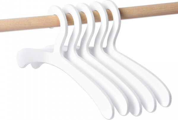 Изображение товара Аксессуар для куклы Leader Toys Набор плечиков для кукольной одежды / 71555 (5шт, белый)