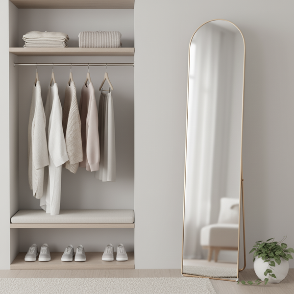 Изображение товара Зеркало Saniteco M-aluminum 160x40 (бежевый)