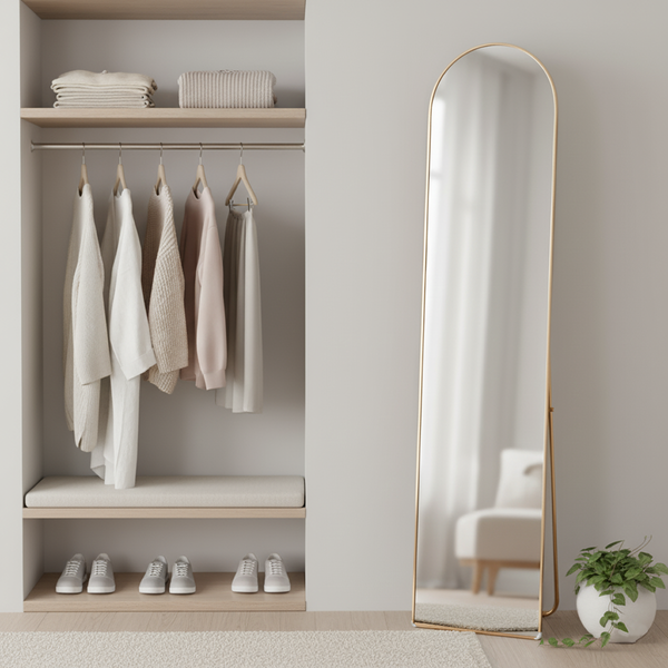 Изображение товара Зеркало Saniteco M-aluminum 160x40 (золото)