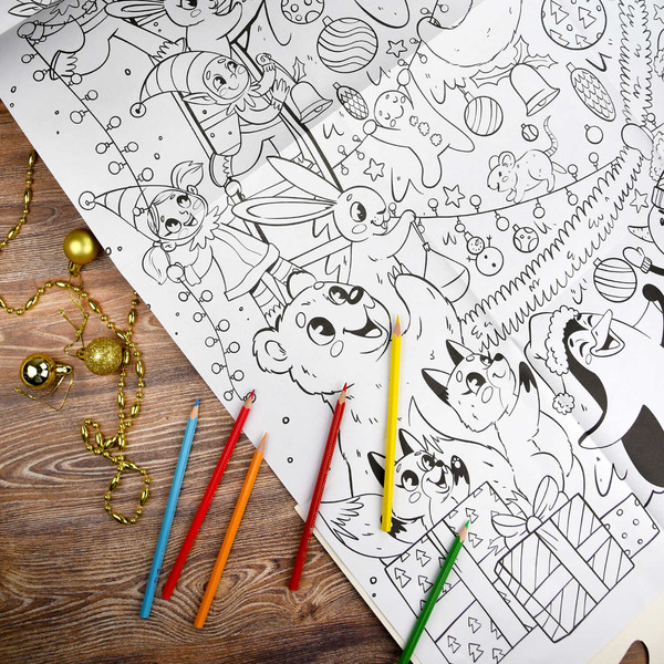 Изображение товара Раскраска Феникс+ Напольная. Новый год / 69812/A