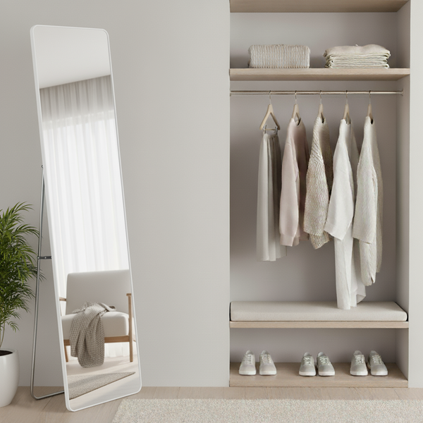 Изображение товара Зеркало Saniteco L-aluminum 160x50 (белый)