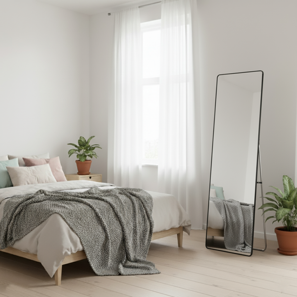 Изображение товара Зеркало Saniteco Fillet Corner 165x60 (черный)