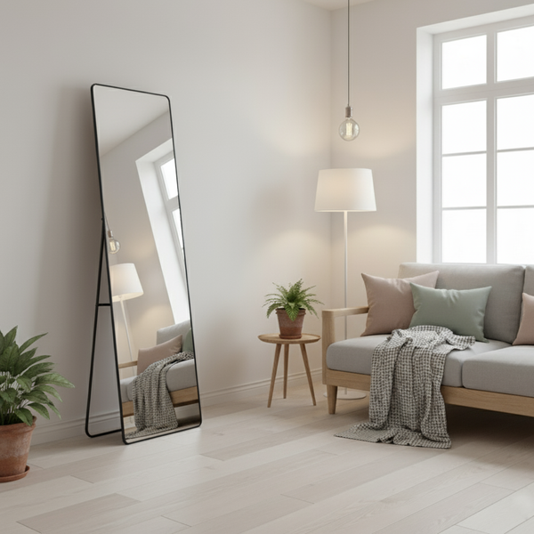 Изображение товара Зеркало Saniteco Fillet Corner 165x60 (черный)