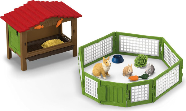 Изображение товара Игровой набор Schleich Клетка для кроликов / 42728