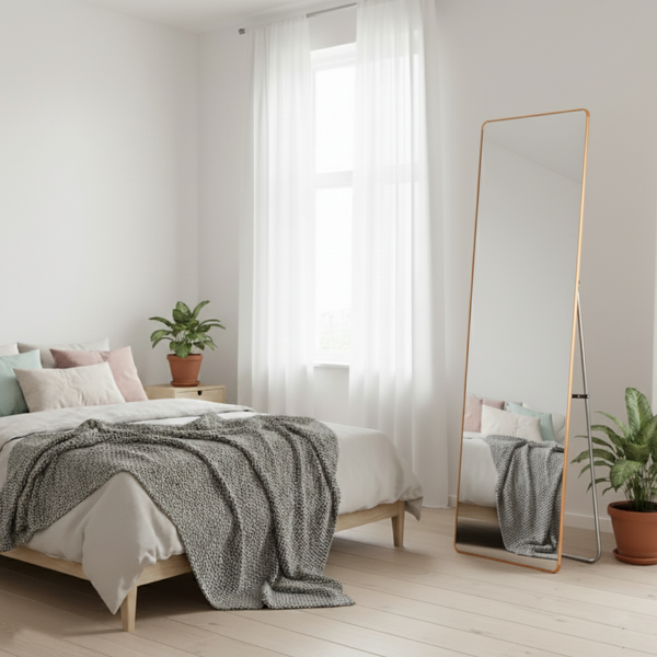 Изображение товара Зеркало Saniteco Fillet Corner 165x60 (золото)