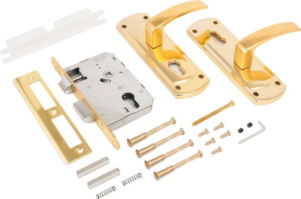 Изображение товара Замок врезной Аллюр ЗВ4-1/55A GP автомат для калиток без ц/м (без ответной планки)