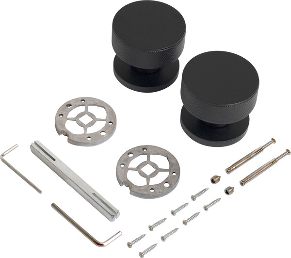 Изображение товара Ручка дверная Аллюр Art Collection Ideale BL 57150 (матовый черный)