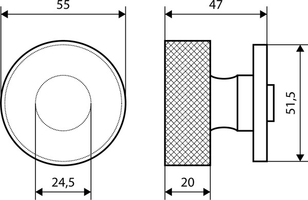 Изображение товара Ручка дверная Аллюр Art Collection Ideale MSC 57160 (матовый хром)