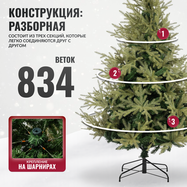 Изображение товара Ель искусственная Winter Fun Drop 180 / 25860