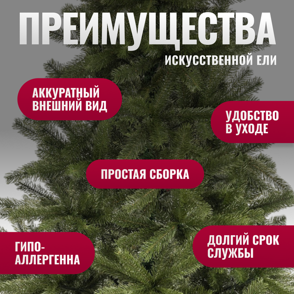 Изображение товара Ель искусственная Winter Fun Drop 180 / 1964 full PE