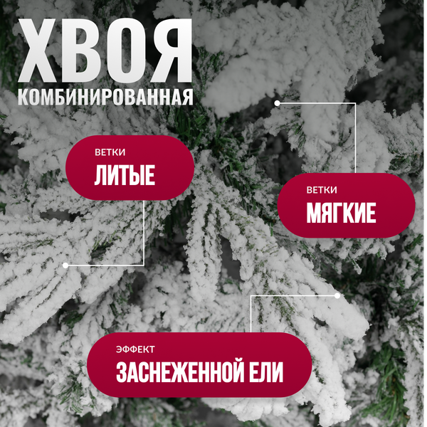 Изображение товара Ель искусственная Winter Fun Drop 210 / 24117