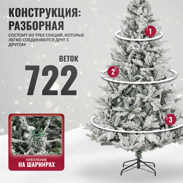 Изображение товара Ель искусственная Winter Fun Drop 180 / 22120