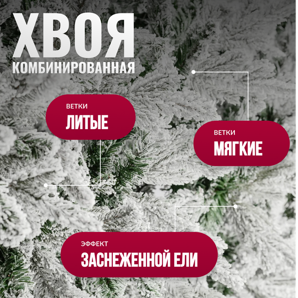 Изображение товара Ель искусственная Winter Fun Drop 180 / 22120