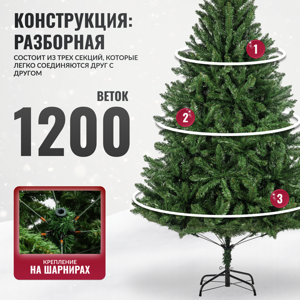 Изображение товара Ель искусственная Winter Fun Drop 210 / 24867-210