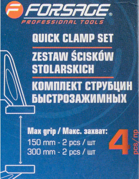Изображение товара Набор струбцин Forsage F-38404 (60271)