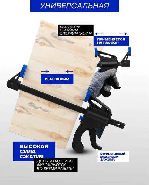 Изображение товара Струбцина Forsage 60 274 / F-64289