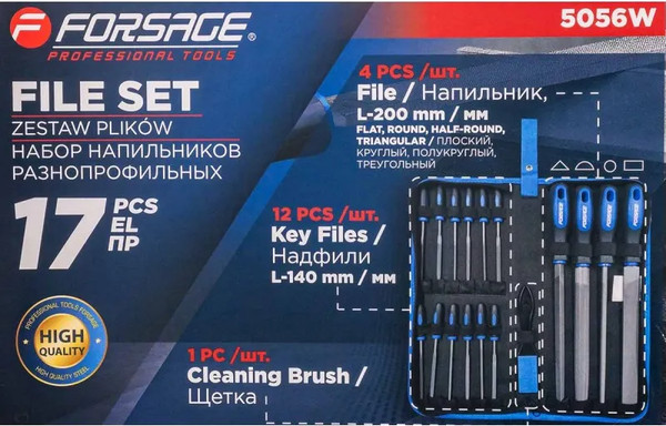 Изображение товара Набор напильников Forsage F-5056W (60327)