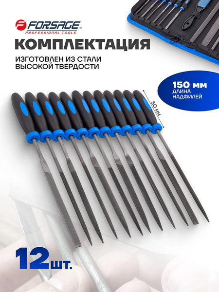 Изображение товара Набор напильников Forsage F-5056W (60327)