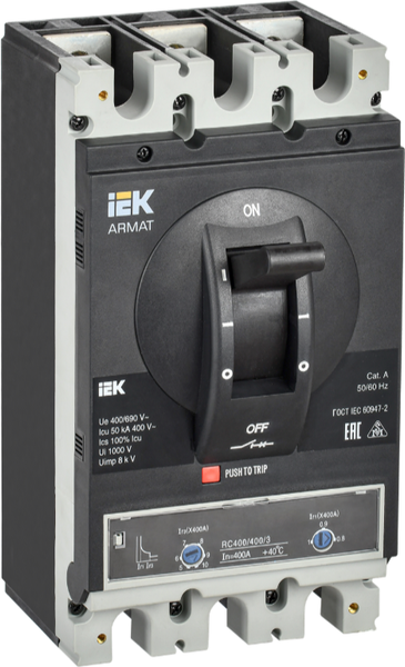 Изображение товара Выключатель автоматический IEK AR-MCCB-3H-050-0400A-ATUC