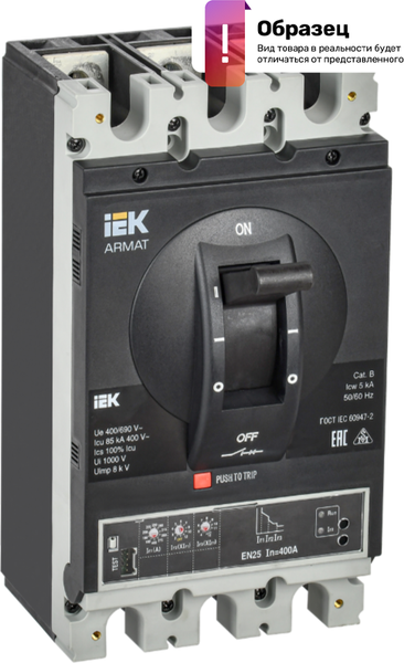Изображение товара Выключатель автоматический IEK AR-MCCB-4A-150-0063A-ELSC