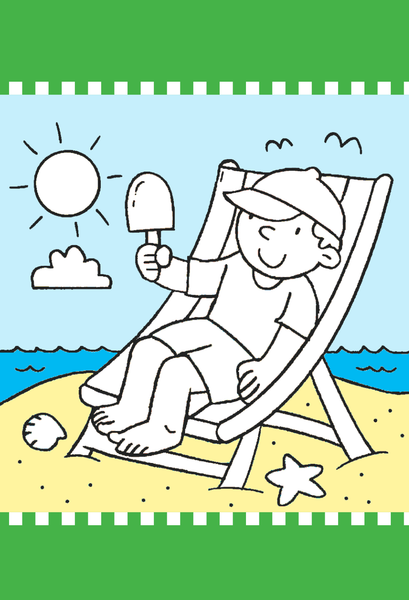 Изображение товара Раскраска Эксмо Многоразовые раскраски. На пляже, мягкая обложка