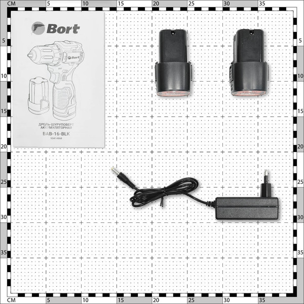 Изображение товара Аккумуляторная дрель-шуруповерт Bort BAB-16-BLK (93414868)